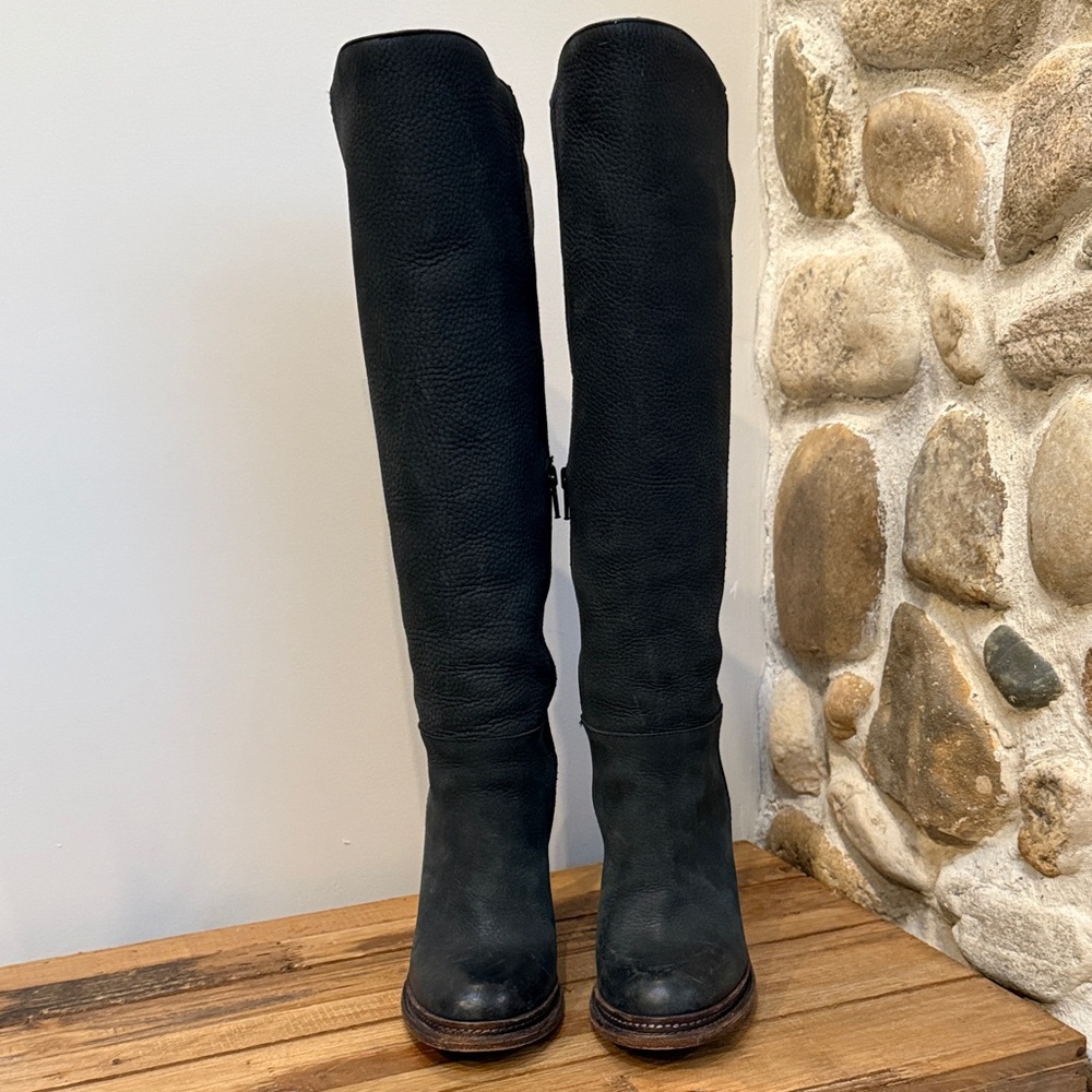 Vera Wang Pebble Leather Boots - Picture 2 of 8